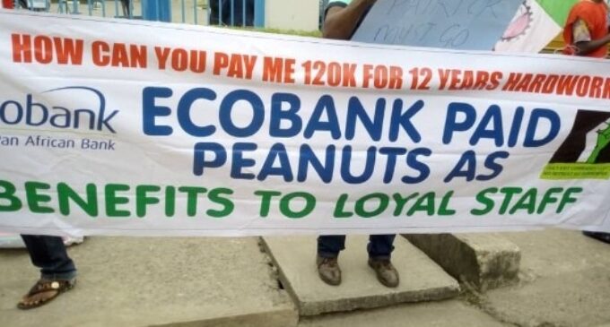 Dismissed workers: We gave Ecobank our youthful years but got cheated in return