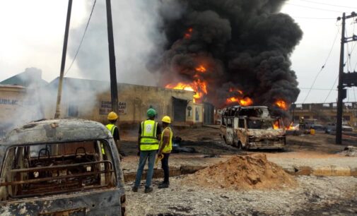 Two dead, 30 vehicles burnt as vandalised pipeline causes fire in Lagos community