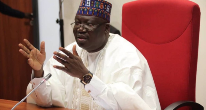 Lawan: Those who accuse Buhari’s govt of corruption are petty