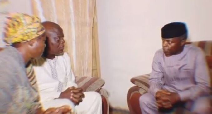 VIDEO: Osinbajo, el-Rufai visit family of late Channels TV reporter