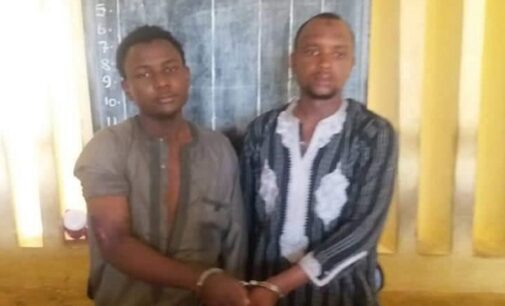 PHOTO: The suspects arrested for allegedly kidnapping father-in-law of Buhari’s ADC