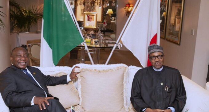 S’African president meets Buhari, says killing of Nigerians is ‘upsetting’
