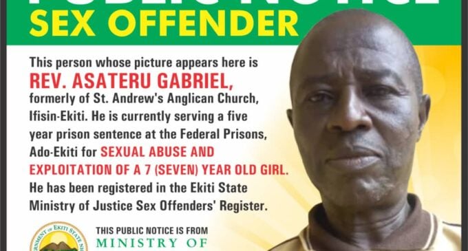 EXTRA: Ekiti begins ‘naming and shaming’ of rapists
