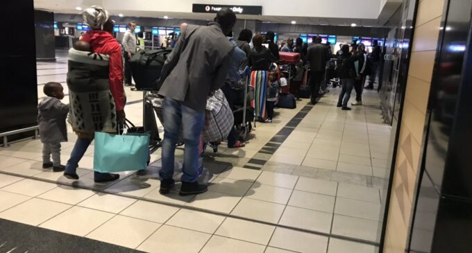 Nigerians returning from SA airborne — after 7-hour delay