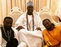 WATCH: Ooni of Ife vibes to Paul Okoye’s new song