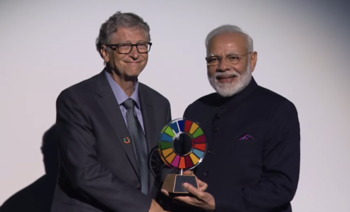 Modi wins Global Goalkeeper Award for realising Mahatma Ghandi’s 100-year dream