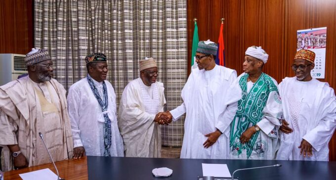 PHOTOS: Buhari hosts his cabinet members during military rule