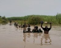 PHOTOS: Soldiers risk their lives in the river — just to stop Boko Haram
