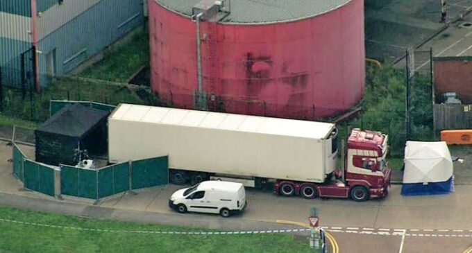 39 found dead inside truck in UK
