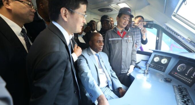PHOTOS: Amaechi in China to inspect locomotives built for Nigeria
