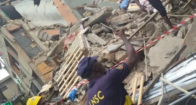 Five persons rescued as another building collapses in Lagos