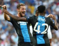 Nigeria’s Dennis scores twice as Club Brugge hold Real Madrid in Spain