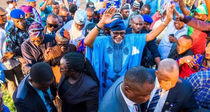 Akeredolu returns to Ondo after five weeks in Abuja