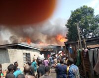 Five buildings affected in fresh fire outbreak in Lagos