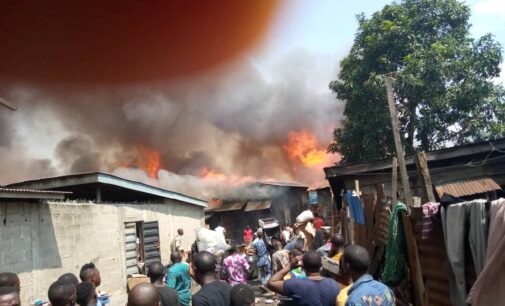 Five buildings affected in fresh fire outbreak in Lagos