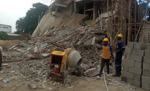 Four rescued as two-storey building collapses in Ikoyi