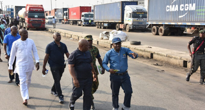 Task force on Apapa gridlock challenges any driver who has spent days on the road to speak up