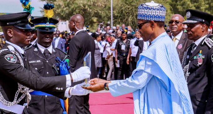 Take the trust Nigerians have in you seriously, Buhari tells police officers