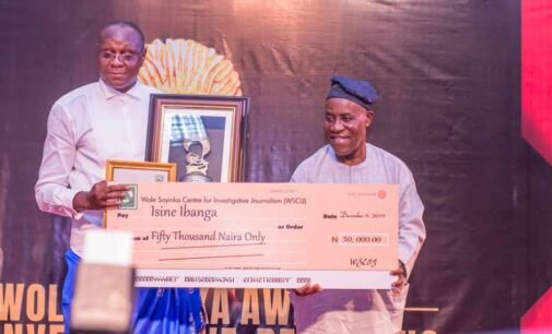 Isine Ibanga wins Wole Soyinka investigative journalist of the year award