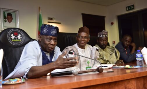 PHOTOS: El-Rufai hosts Obasanjo at Kaduna govt house