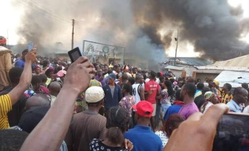 Youths set Akure church on fire over missing baby ‘buried at altar’