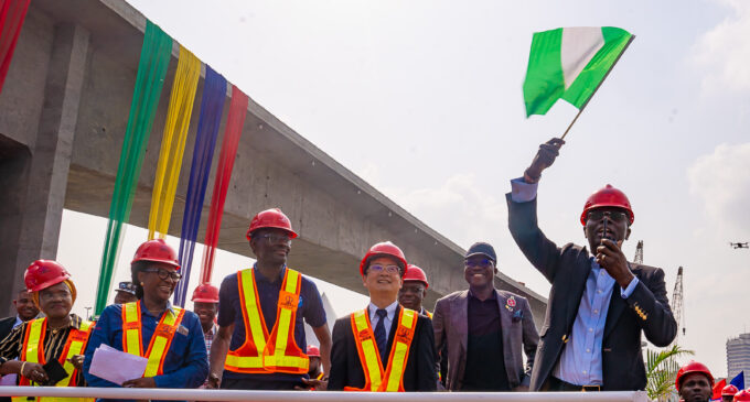 PHOTOS: Lagos completes sea crossing bridge of Mile 2-Marina rail project