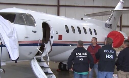 VIDEO: US displays seized jet of Nigerian ‘involved in multi-million dollar fraud’