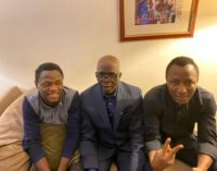 PHOTOS: Falana receives Sowore after release from DSS custody