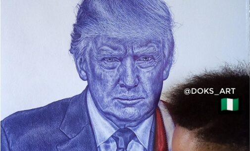 SPOTLIGHT: Oyedele Isaac — Nigeria’s Trump-endorsed ballpoint artist who intends to ‘dominate the art world’