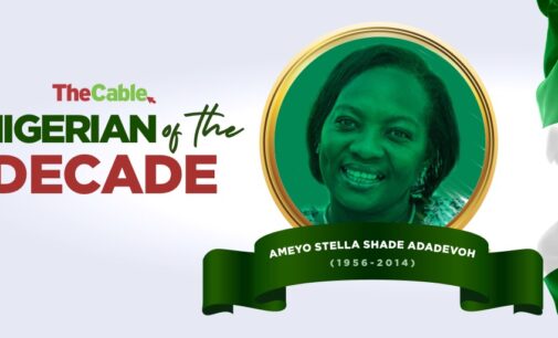TheCable names Stella Adadevoh as ‘Nigerian of the Decade’
