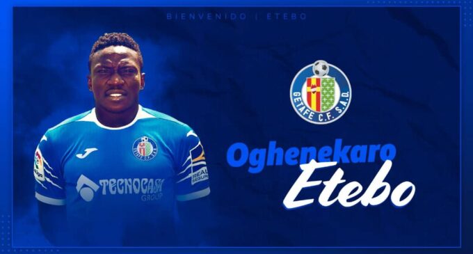 Etebo, Super Eagles midfielder, joins Getafe on loan