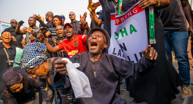 PHOTOS: Protesters demand reversal of Ihedioha’s sack