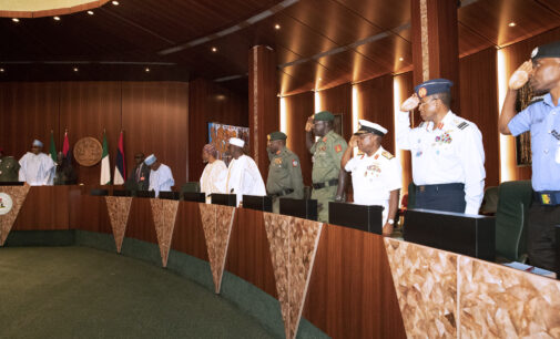 Buhari meets with service chiefs — 24 hours after senators demanded their sack