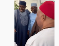 VIDEO: ‘I don catch you na’ — Uzodinma exchanges banter with Okorocha