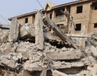 Man trapped as three-storey building collapses in Lagos