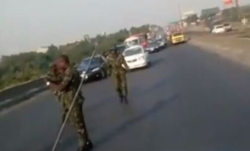 VIDEO: ‘They can’t do anything’ — NDA cadets insult motorists after causing gridlock on road