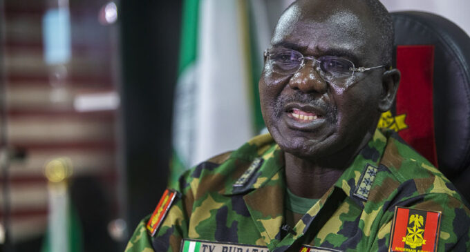 Buratai asks troops to ignore ICC’s move to probe army over ‘war crimes’