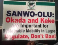 ‘Residents groaning in pain’ — group asks Sanwo-Olu to lift ban on okada