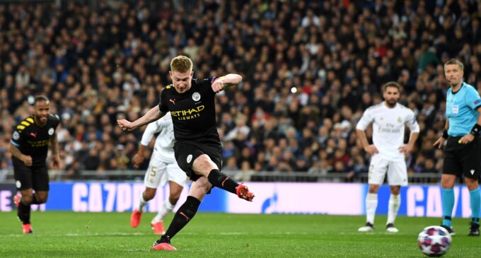 De Bruyne helps Man City beat Real Madrid in Spain