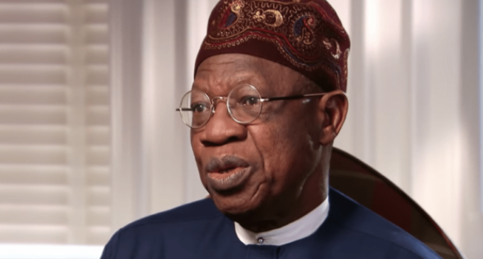 What exactly is Lai Mohammed saying?
