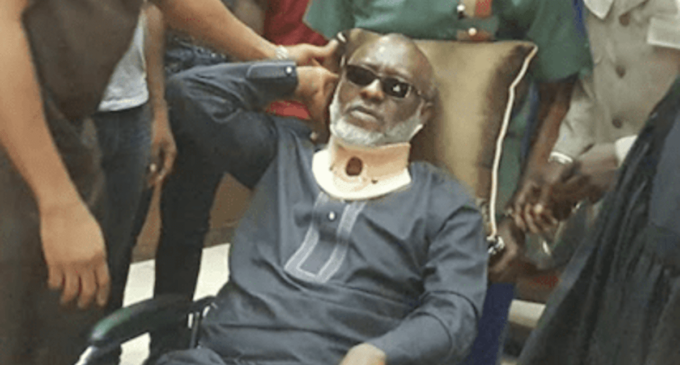 In handcuffs, on wheelchair… outstanding images from Metuh’s trial