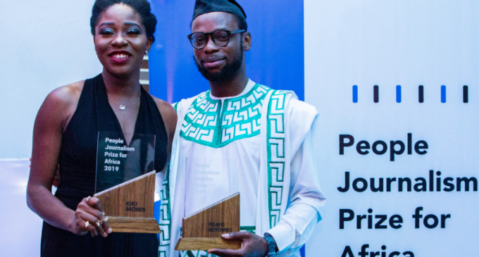 PHOTOS: Fisayo Soyombo, Kiki Mordi shine at People Journalism Prize for Africa award