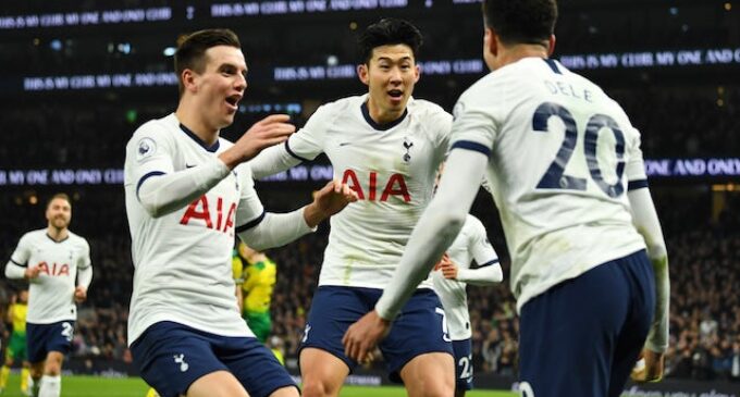 Tottenham win against Manchester City gifts Liverpool 22-point lead
