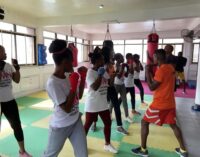 Women undergo self-defence training against violence, sexual assault