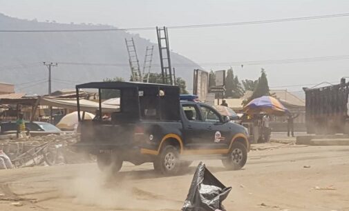 PHOTOS: Chaos as traders, task force clash over demolition of shops in Abuja