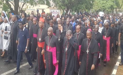 Catholic Church members hit the streets of Abuja over nationwide killings