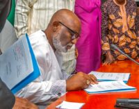 Akeredolu signs Amotekun bill into law