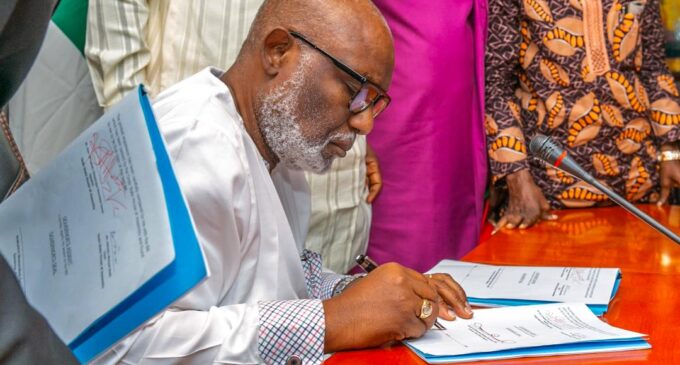 Akeredolu signs Amotekun bill into law