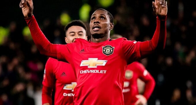 Ighalo double helps Man United knock Derby County out of FA Cup