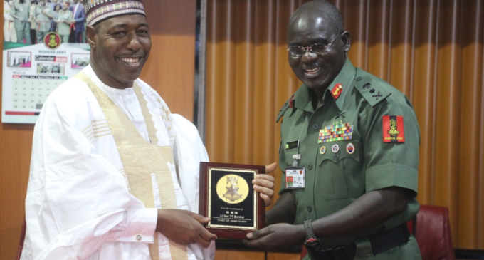 Terrorism will be over soon, says Zulum as he visits Buratai